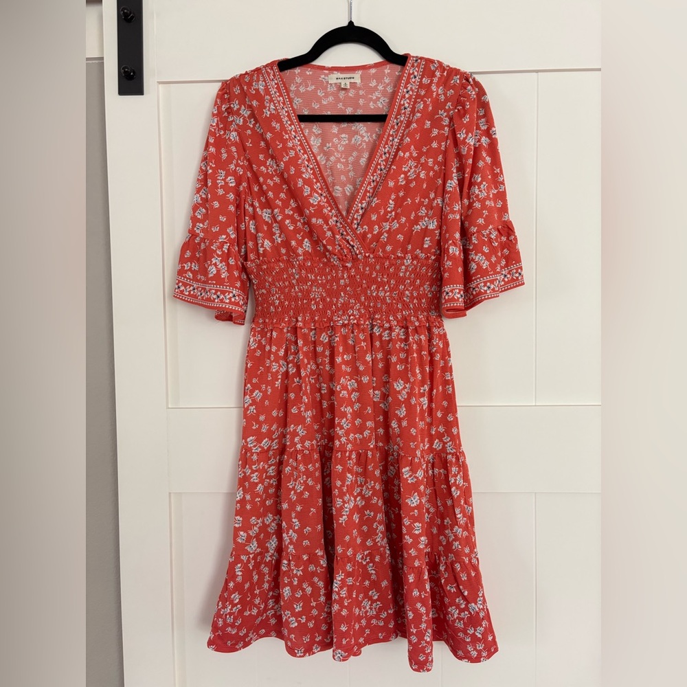 Max Studio Coral Floral Dress